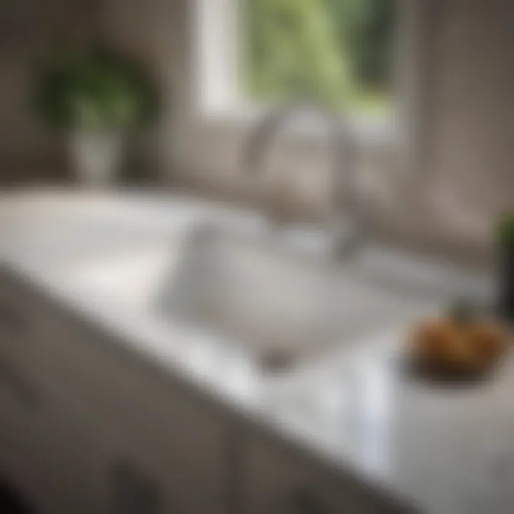 Sleek undermount sink in a modern kitchen