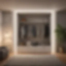 Stylish minimalist wardrobe design showcasing elegant simplicity