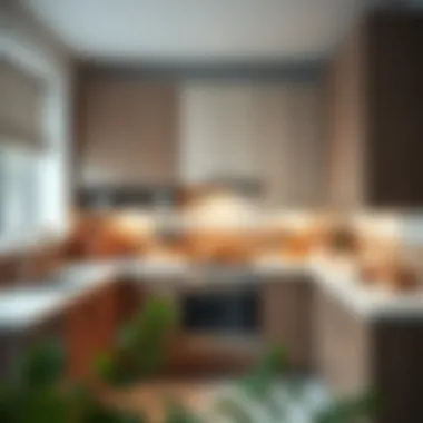 A variety of materials used for kitchen wall cabinets