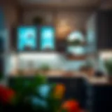 Stylish kitchen storage wall cabinets showcasing modern design