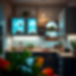 Stylish kitchen storage wall cabinets showcasing modern design