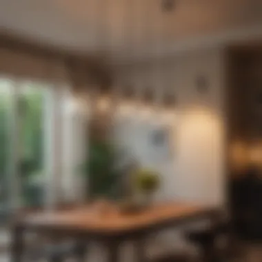 Charming Pendant Lights Creating a Warm Atmosphere Charming pendant lights illuminating a dining area