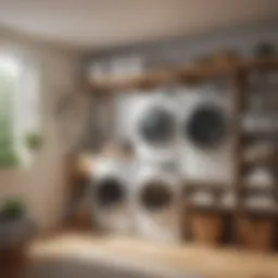 Innovative laundry room storage rack design