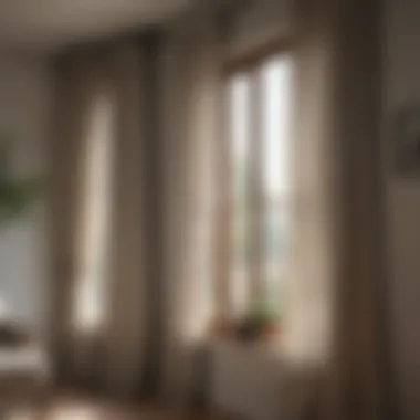 Linen drapes providing a soft, inviting atmosphere