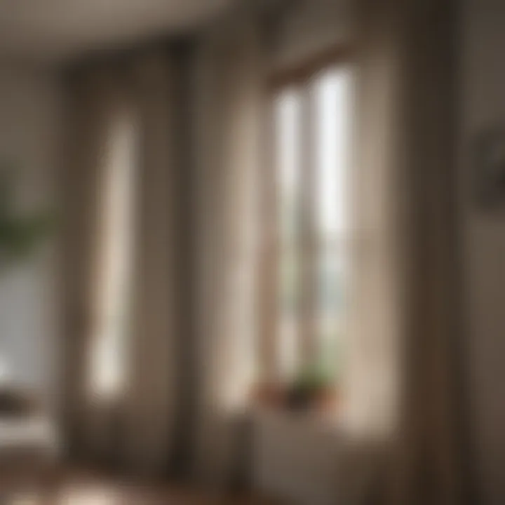 Linen drapes providing a soft, inviting atmosphere
