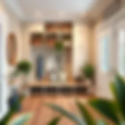 Stylish mudroom with organized storage solutions