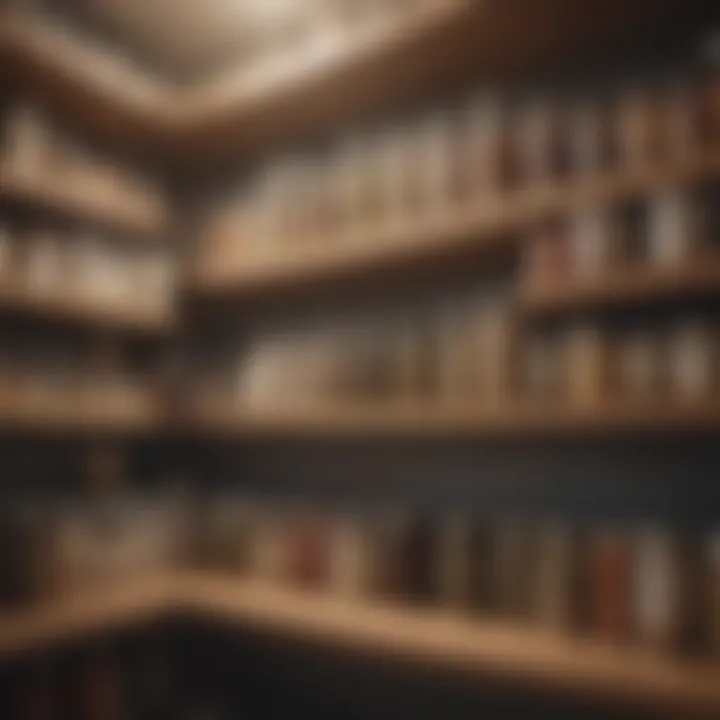 Neatly arranged pantry with labeled containers