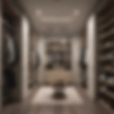 Innovative use of vertical space in a closet