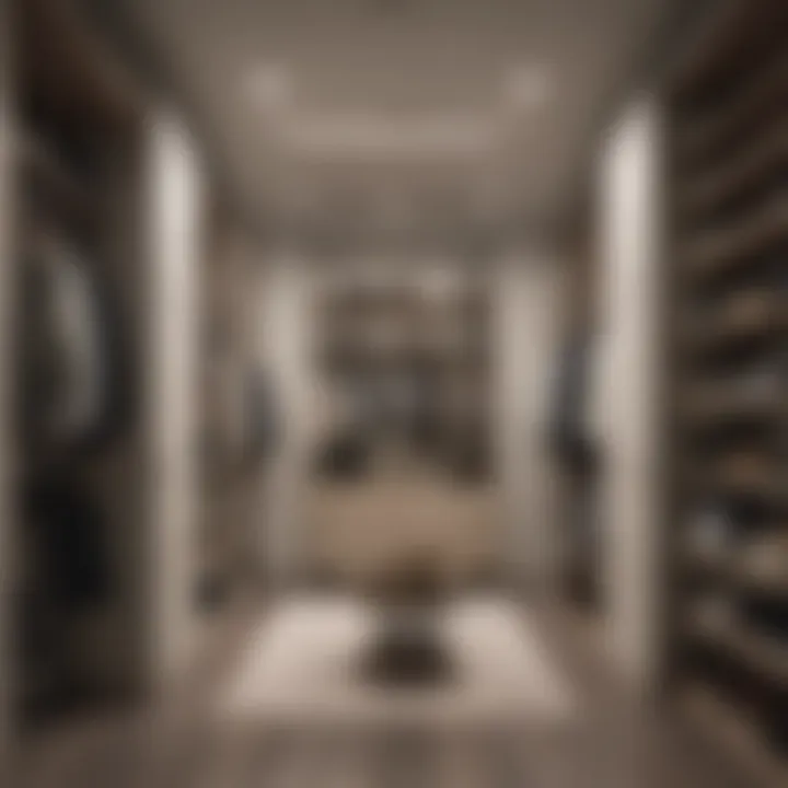 Innovative use of vertical space in a closet