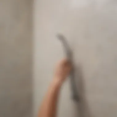 Skillful application of caulk for a seamless finish Application of caulk in a smooth, even line