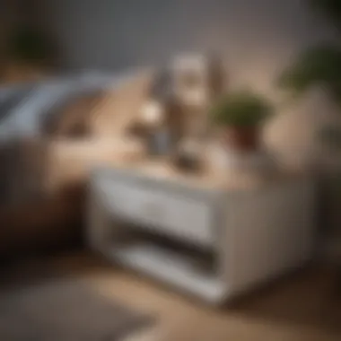 Innovative multifunctional bed table with storage options