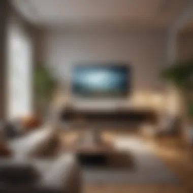 Smart technology integration in a cozy living area