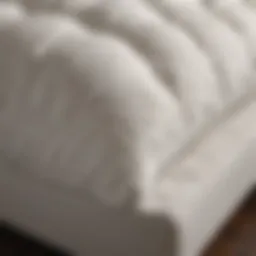 Close-up view of My Pillow bed topper showcasing its unique texture and layers.