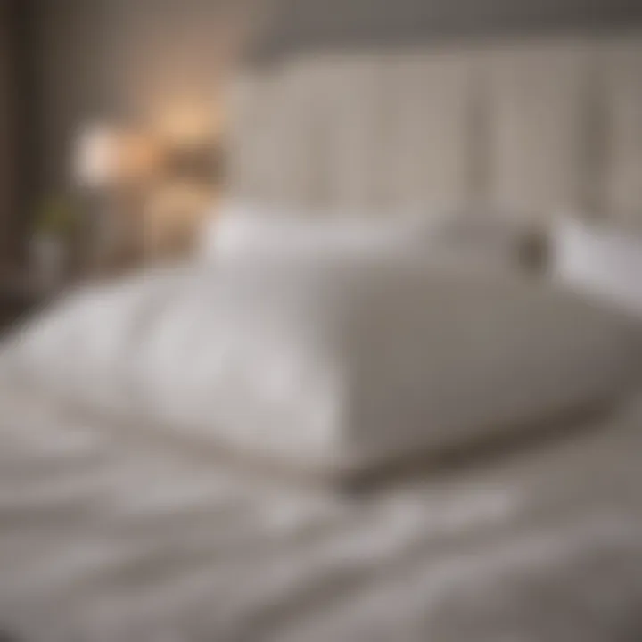 Comparison of My Pillow bed topper with a competing brand's product.