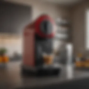 Elegant Nespresso machine in a kitchen setting