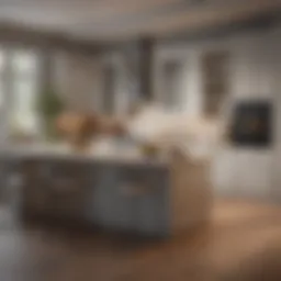 Elegant kitchen layout showcasing optimal space utilization
