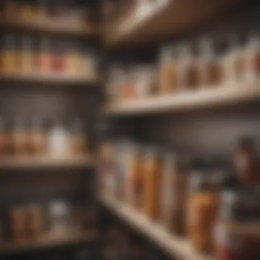 Close-up of pantry organizers demonstrating the psychological benefits of organization