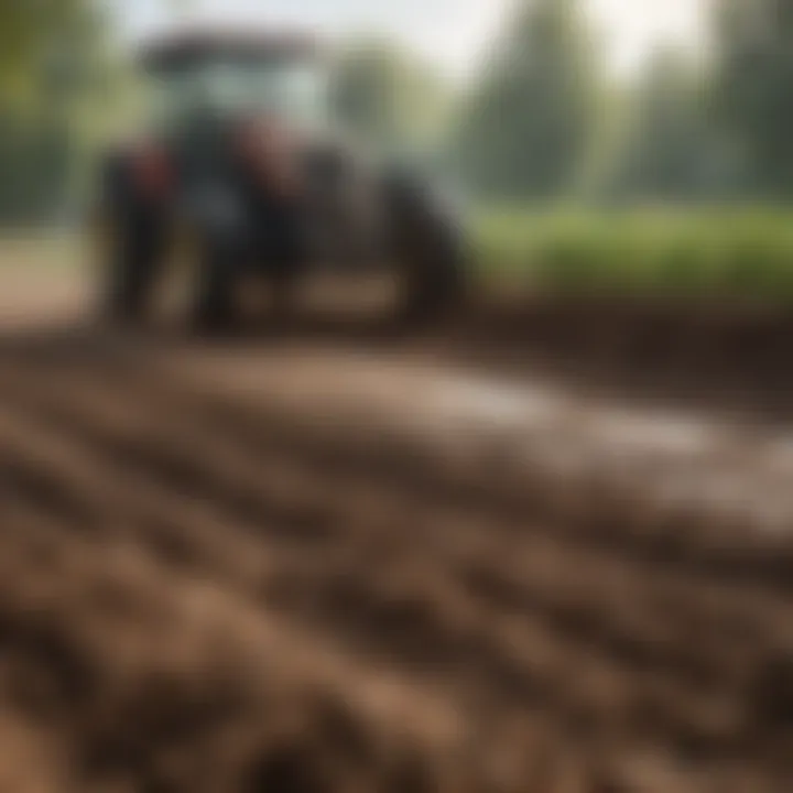 Rich soil being tilled for optimal corn growth