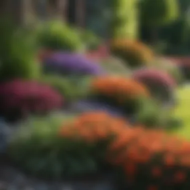 Diverse Flower Bed Design Vibrant flower bed design showcasing various plant species