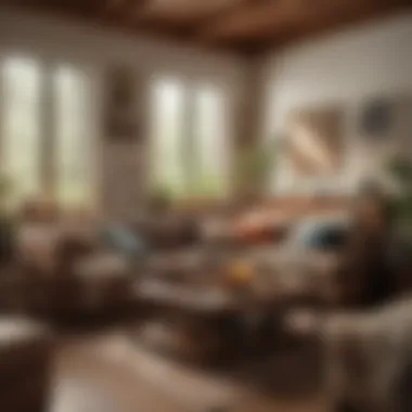 Cozy Living Room Featuring Pottery Barn Sleeper Couch Cozy living room with Pottery Barn sleeper couch in use