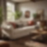 Elegant Pottery Barn sleeper couch showcasing luxury design