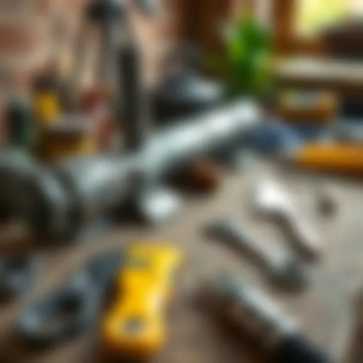 Essential Tools for Wrought Iron Restoration Tools laid out for wrought iron restoration