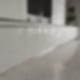 Pristine white grout lines in a modern kitchen