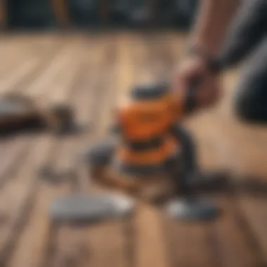 Essential Gear: Tools and Safety Equipment Tools and safety equipment for deck sanding