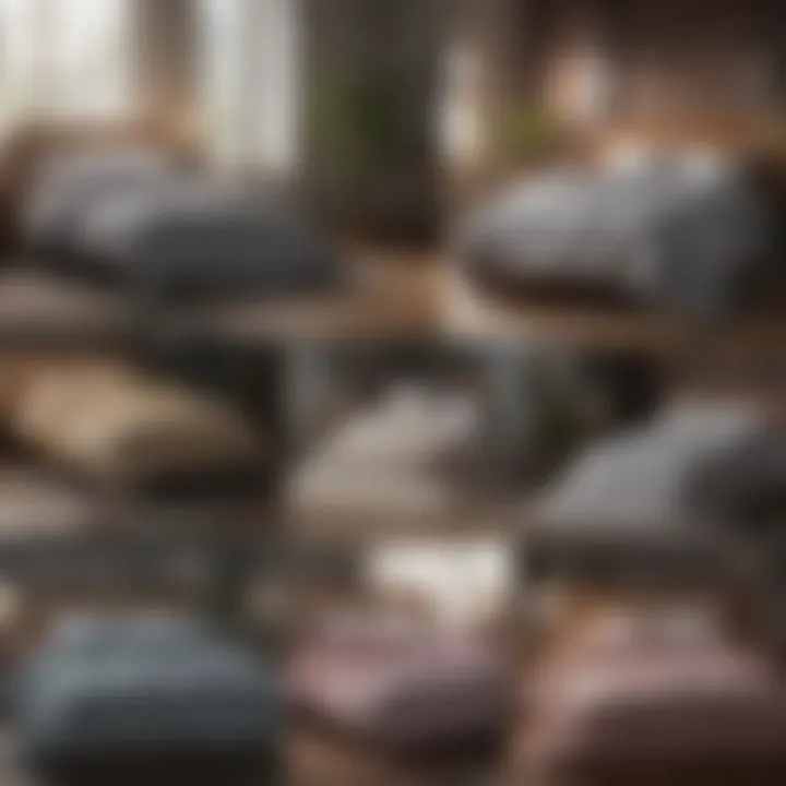 Infographic showcasing the benefits of various comforter types