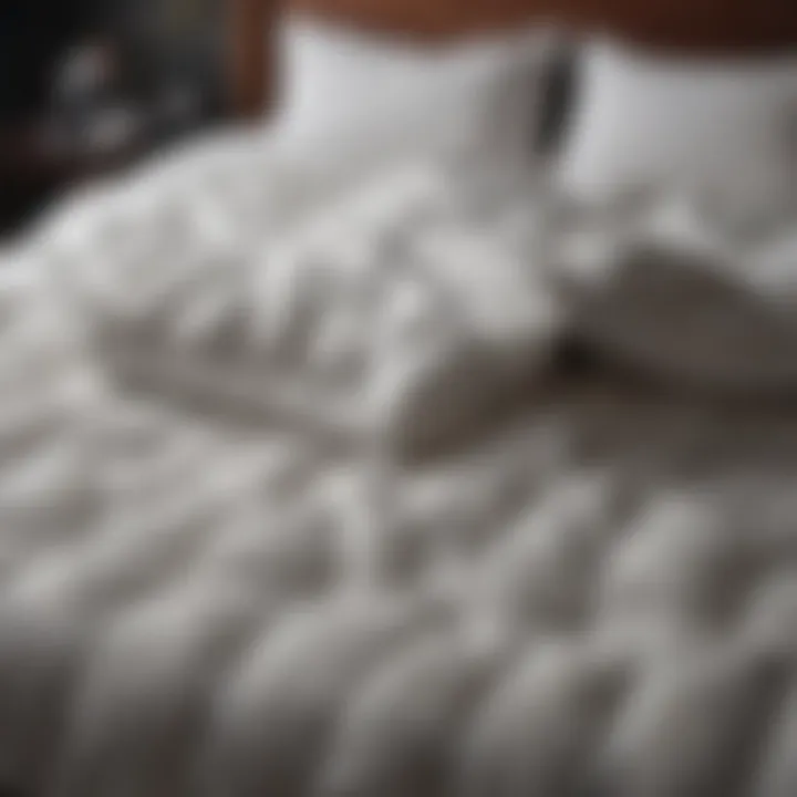 Illustration of comforter maintenance tips