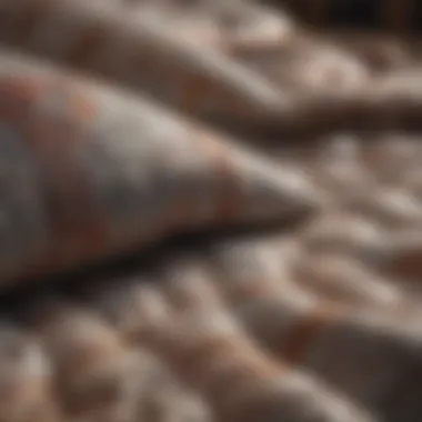 Textile Choices for Comforters Close-up of different materials used in comforters