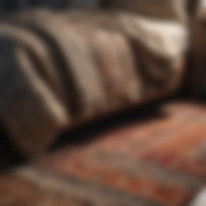 Stylish materials used for rugs in bedroom design