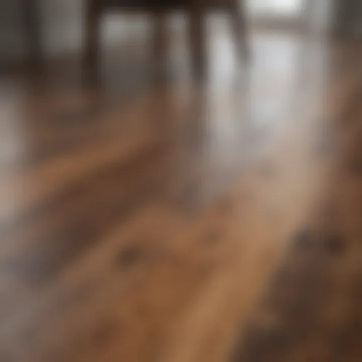 Comparison of different hardwood floor colors