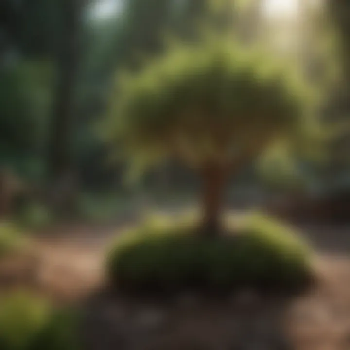 Infographic detailing care tips for small trees in wet environments