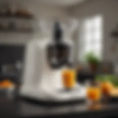 Technological Features and Usability Showcasing the juicer's technological features and usability