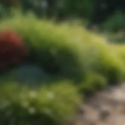 Beautifully manicured lawn showcasing diverse grass types