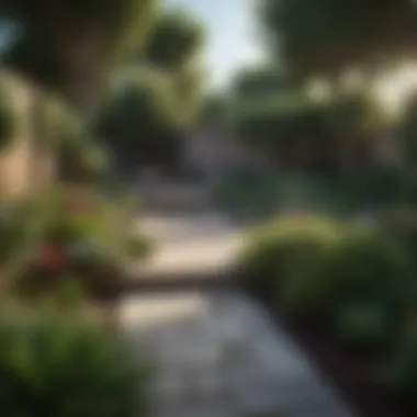 Finished Flat Backyard Landscape Beautifully landscaped flat backyard with plants