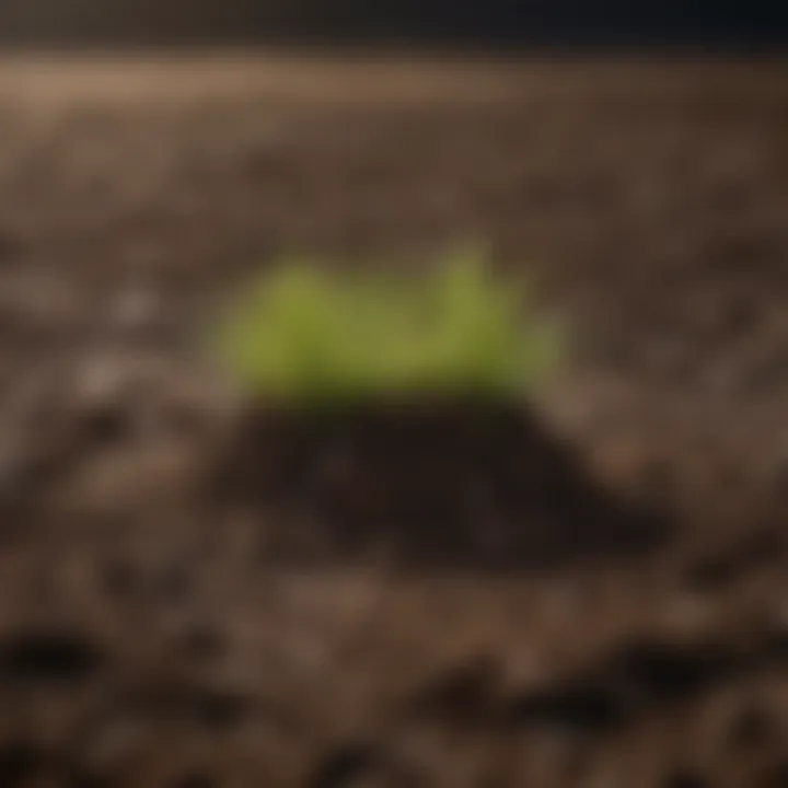 Close-up of rich, well-prepared soil ready for grass seed