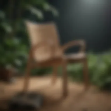 Natural Materials in Sustainable Chair Design A beautifully crafted sustainable chair showcasing natural materials