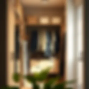 Harmonious Closet Space An inspiring closet space that reflects a harmonious blend of function and aesthetics.