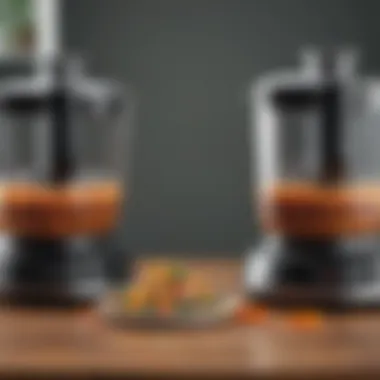 Comparison of various chopper food processor models side by side