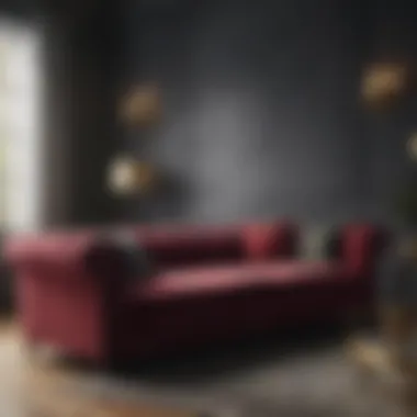 Luxurious Velvet Sofa Luxurious velvet sofa showcasing rich texture