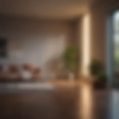 A modern room illuminated with innovative LED fixtures, showcasing ambient lighting effects.
