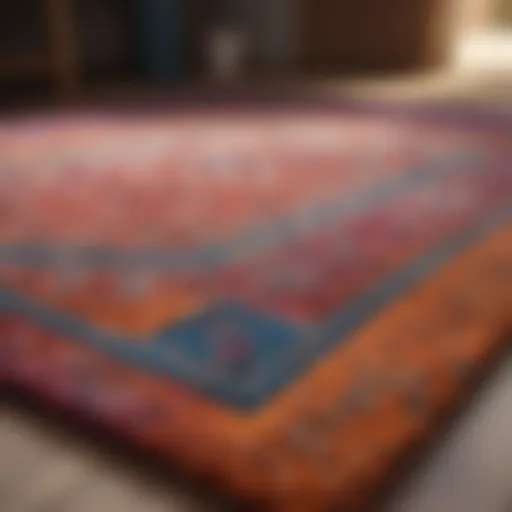 A beautifully cleaned carpet showcasing its vibrant colors