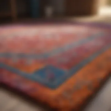 Vibrant Carpet After Cleaning A beautifully cleaned carpet showcasing its vibrant colors