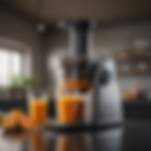 High-performance juicer showcasing sleek design and advanced features