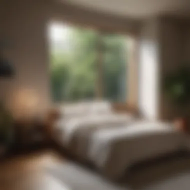 Natural Light in a Zen Bedroom Natural light streaming through a Zen-inspired bedroom window