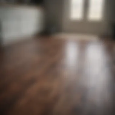 DIY installation of vinyl flooring in a home