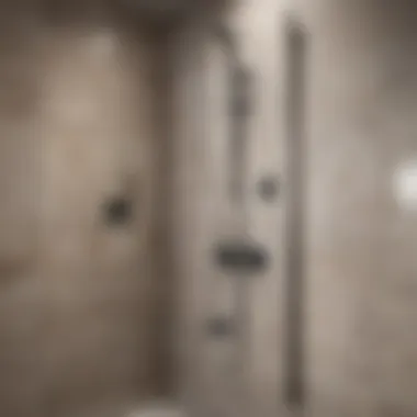 Finished Tiled Shower Completed bathroom shower with tiles