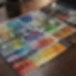 Color swatches showcasing a variety of hues